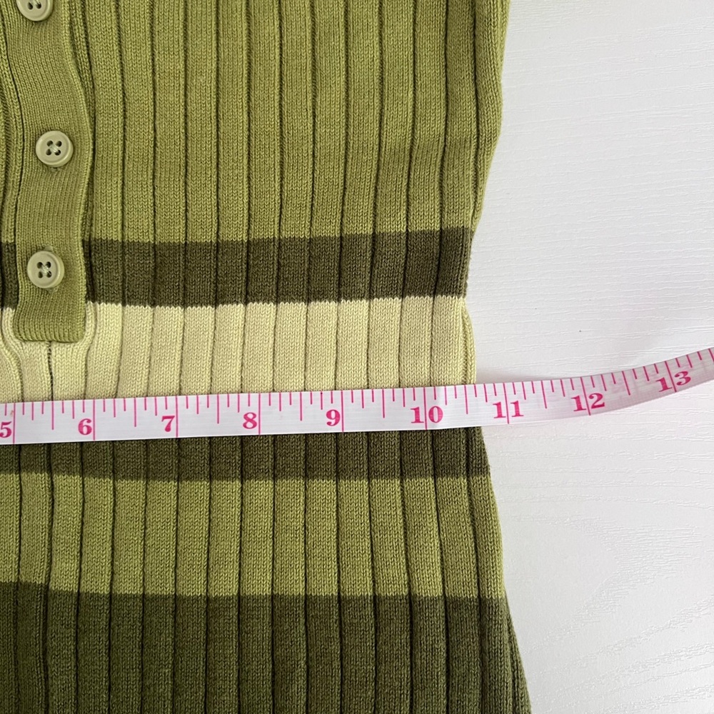 Urban Outfitters Green Striped Knit Juniper Sweater Romper NWT Size SP - Picture 9 of 10
